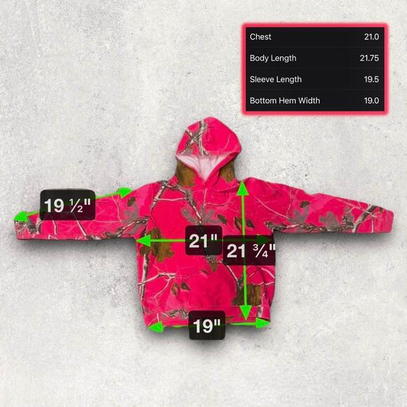 ★ RealTree Hot Pink Women’s Camo Pullover Hoodie w/ Tree Branch Print ★ - Picture 5 of 7